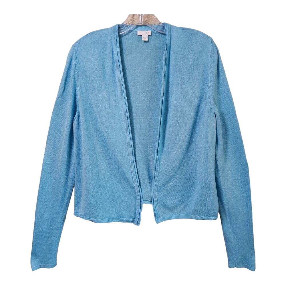 Light Blue Open-Front Women’s Cardigan Sweater